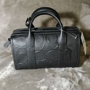 RARE AUTHENTIC COACH GOTHAM 24 in Monogram Pebbled Leather The Big C Version.